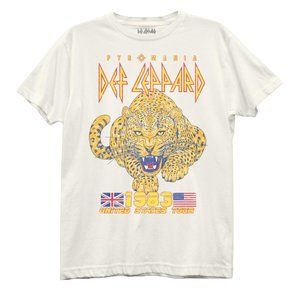 DEF LEPPARD T-SHIRT 1983 U.S. TOUR PYROMANIA NEW